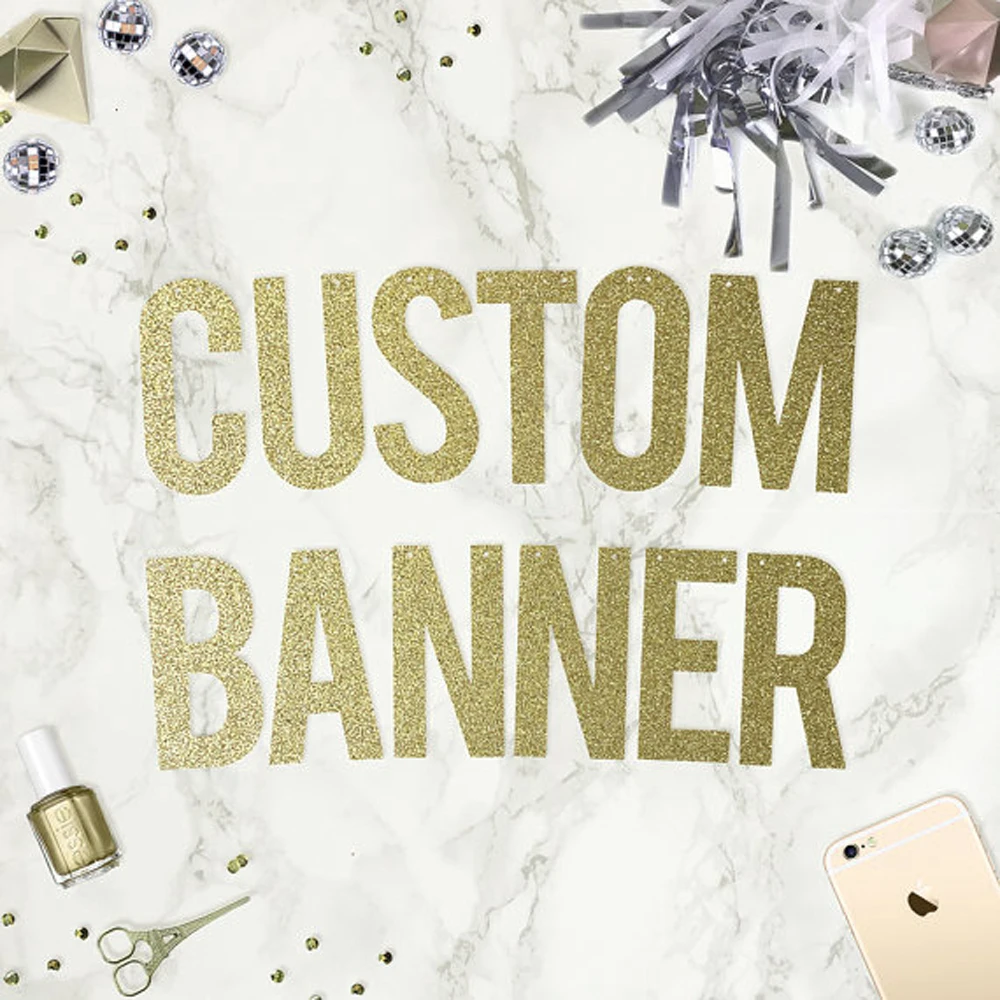 1 set Personalized Hollow Glitter Gold Letter Banner For Baby Shower Wedding Bachelorette Birthday Party Decortation
1 set Personalized Hollow Glitter Gold Letter Banner For Baby Shower Wedding Bachelorette Birthday Party Decortation
