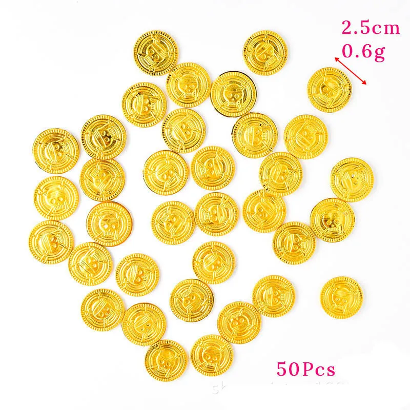 50Pcs Plastic Gold Coin Pirate Gold Props For Halloween Decoration Party Game Gold Coins Birthday Party Treasure Skull Head Coin
50Pcs Plastic Gold Coin Pirate Gold Props For Halloween Decoration Party Game Gold Coins Birthday Party Treasure Skull Head Coin
