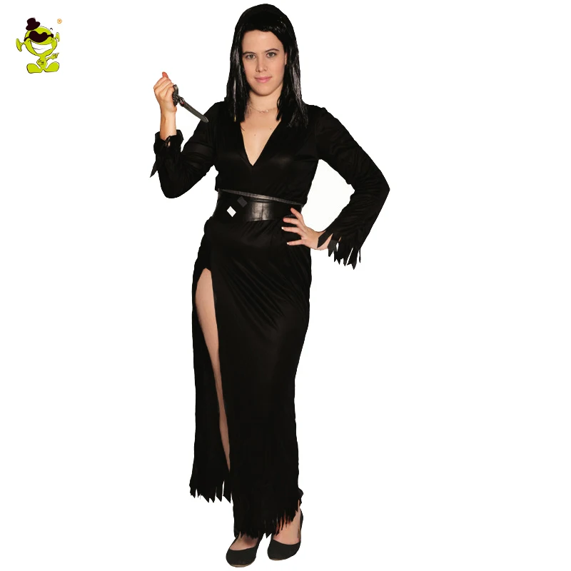 Women's Costume Mistress of the Dark Full-Length Sexy Black Fancy Dress Costumes
Women's Costume Mistress of the Dark Full-Length Sexy Black Fancy Dress Costumes
