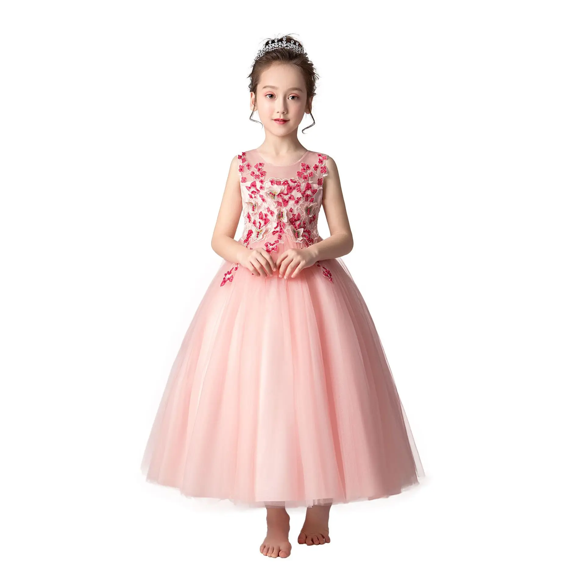 Elegant Flower Girls Dresses with Hoop Kids 3D Flower Bodice Long Maxi Tulle Party Wedding Dress Father and Daughter Dance Gown
Elegant Flower Girls Dresses with Hoop Kids 3D Flower Bodice Long Maxi Tulle Party Wedding Dress Father and Daughter Dance Gown