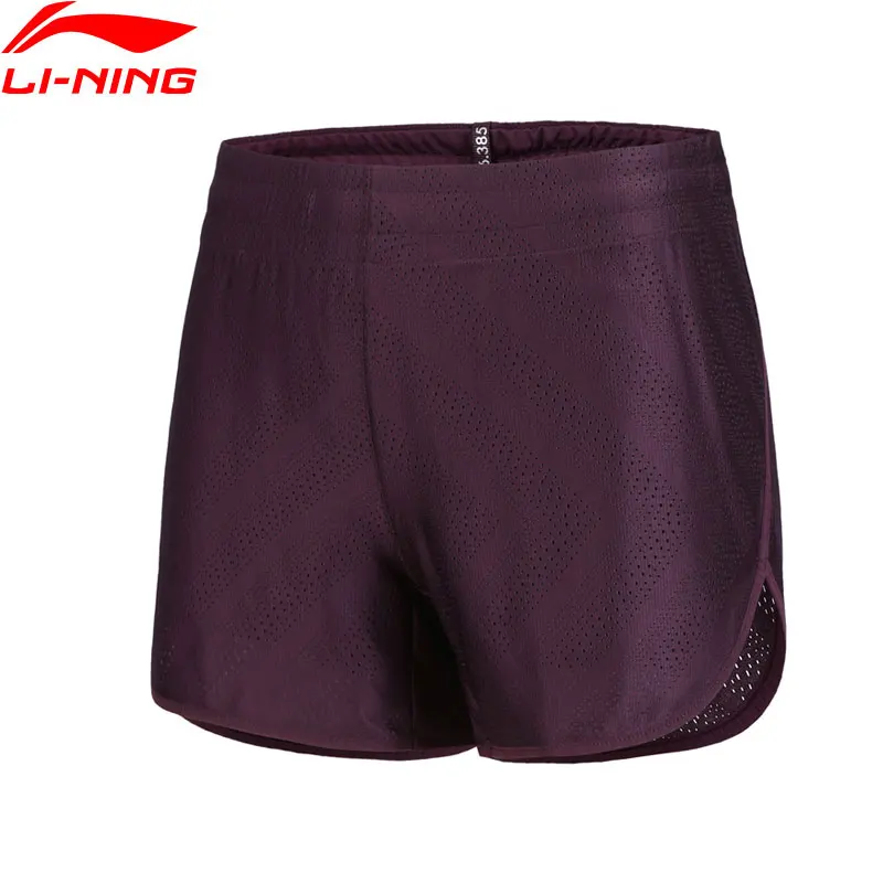 Женские шорты Li-Ning для бега классическая посадка 68% полиэстер 32% спандекс