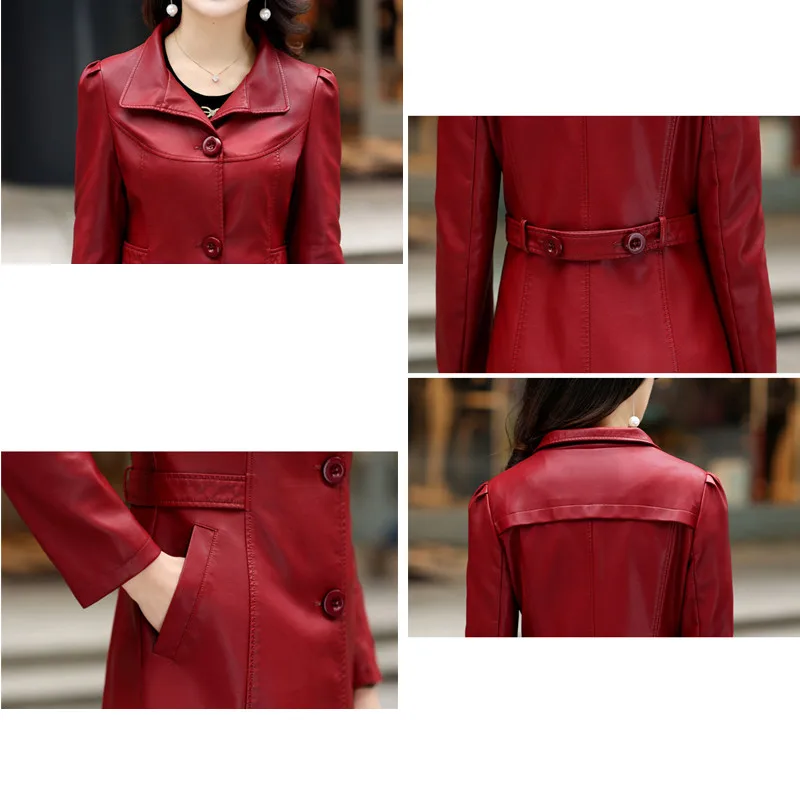Leather Jacket For Women Female Jacket 2018 New Fashion M-5XL Plus Size Turn Collar Slim Long Women's Clothing Jacket For Autumn
Leather Jacket For Women Female Jacket 2018 New Fashion M-5XL Plus Size Turn Collar Slim Long Women's Clothing Jacket For Autumn