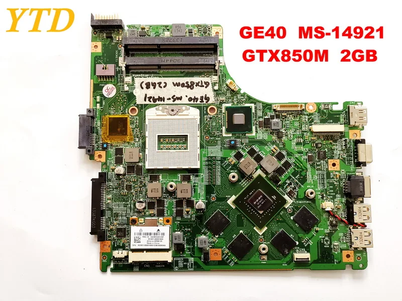 Original for MSI GE40 MS-14921 laptop motherboard GE40 MS-14921 GTX850M 2GB tested good free shipping
Original for MSI GE40 MS-14921 laptop motherboard GE40 MS-14921 GTX850M 2GB tested good free shipping