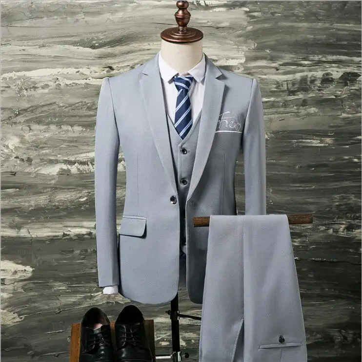 Mens Suits Wedding Groom British Casual Wedding Dress Blazer Men One Button Black Suit Men Clothing(Jacket+Pant+Vest)
Mens Suits Wedding Groom British Casual Wedding Dress Blazer Men One Button Black Suit Men Clothing(Jacket+Pant+Vest)