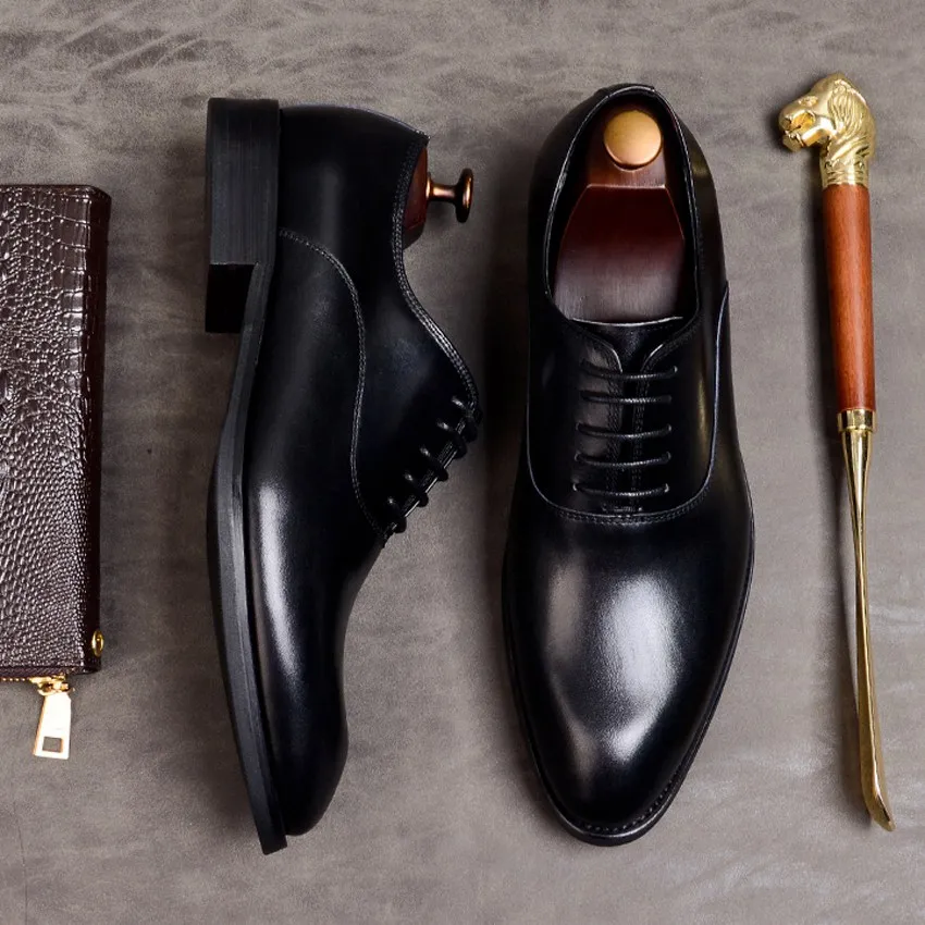 New Arrival Genuine Leather Formal Dress Quarter Brogue Shoes Pointed Toe Handmade Men's Retro Banquet Office Oxfords AS100
New Arrival Genuine Leather Formal Dress Quarter Brogue Shoes Pointed Toe Handmade Men's Retro Banquet Office Oxfords AS100