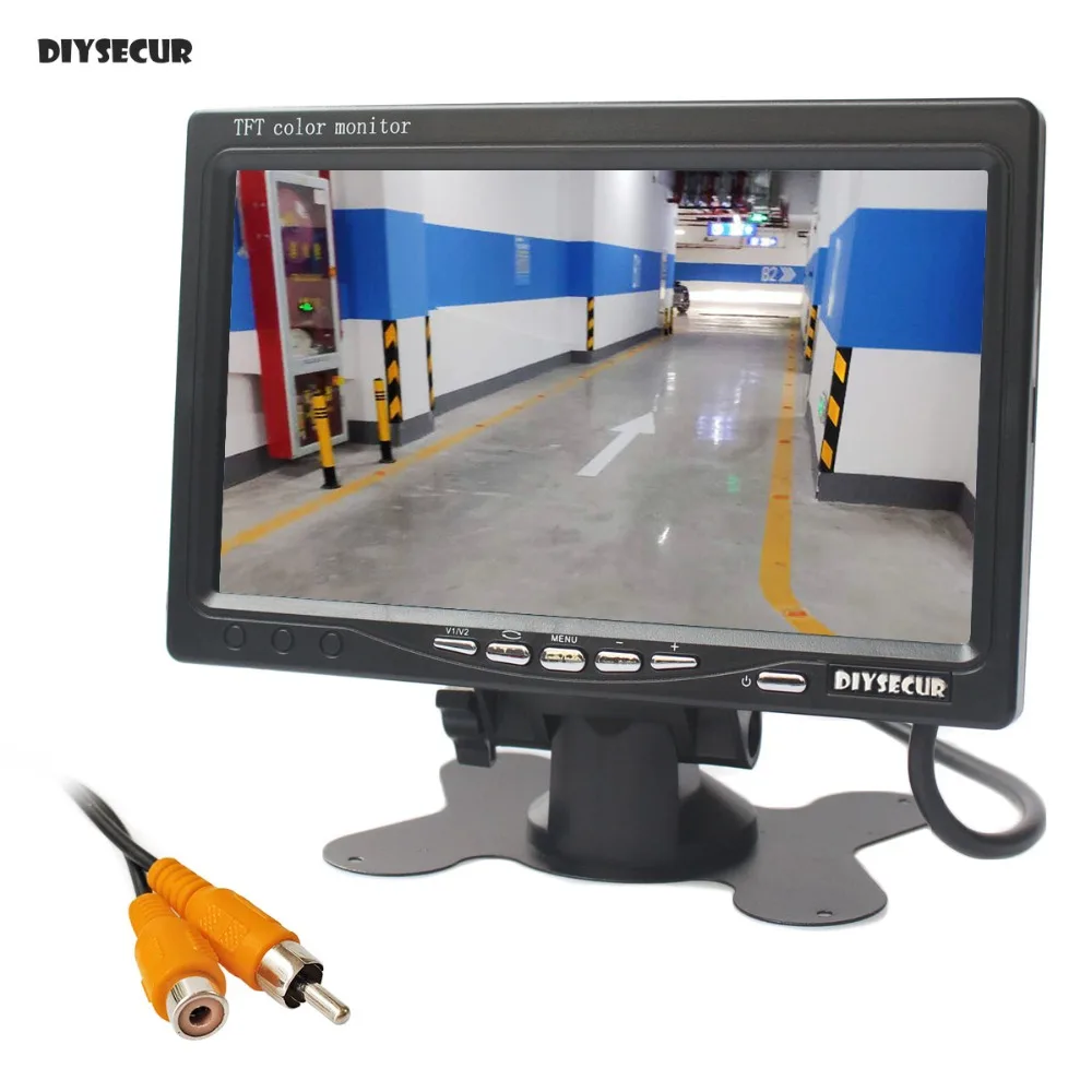 DIYSECUR AHD 800x480 7" TFT LCD Car Monitor Rear View Monitor Max Support 1080P AHD Camera 2 Video Input
DIYSECUR AHD 800x480 7" TFT LCD Car Monitor Rear View Monitor Max Support 1080P AHD Camera 2 Video Input