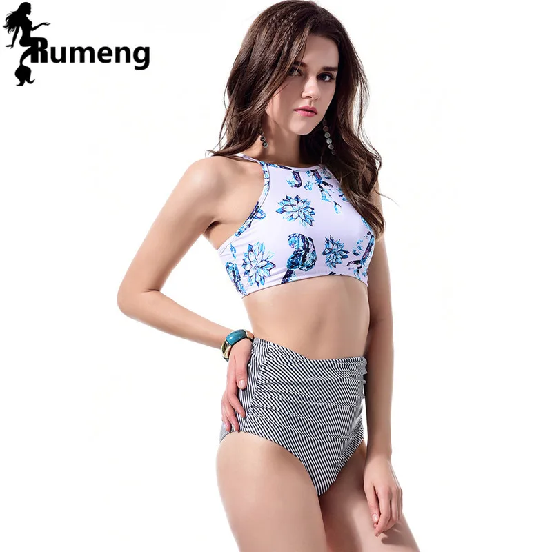 RUMENG 2018 Ruched bikini Sexy Striped Brazilian Swimsuit Swim Bathing Suit Women Low Waist Swimwear Bandage Striped High waist
RUMENG 2018 Ruched bikini Sexy Striped Brazilian Swimsuit Swim Bathing Suit Women Low Waist Swimwear Bandage Striped High waist