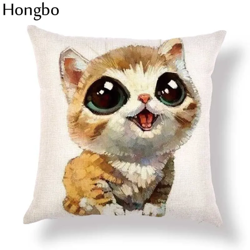 Hongbo Funny Cat Cushion Cover Home Decorative Pillows Cat Car Sofa Throw Pillows Linen Print Custom Pillowcase
Hongbo Funny Cat Cushion Cover Home Decorative Pillows Cat Car Sofa Throw Pillows Linen Print Custom Pillowcase