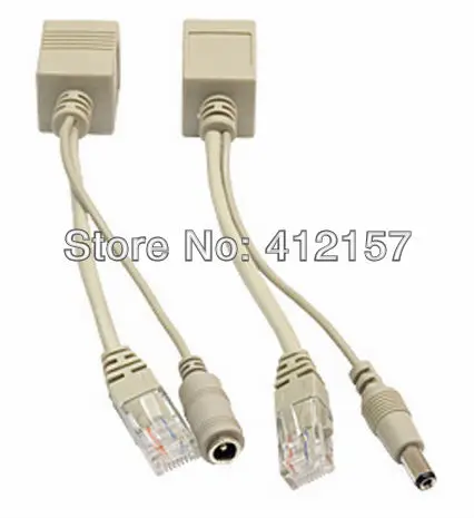 Passive PoE Injector Cable Power Over Ethernet Injector Splitter Adapter 5.5*2.1mm Plug for Security CCTV IP Network Camera NVR
Passive PoE Injector Cable Power Over Ethernet Injector Splitter Adapter 5.5*2.1mm Plug for Security CCTV IP Network Camera NVR