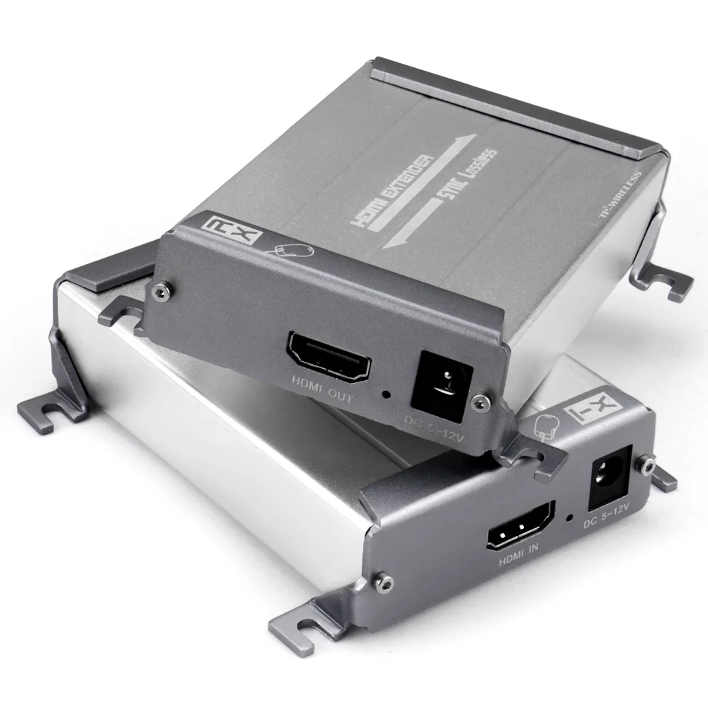 TP-беспроводной TP-HDMI04K без потери KVM 1080P 3D HDMI удлинитель на одном Cat6e/6/5e/5 максимум 262ft