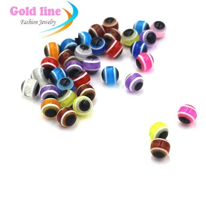 8 мм акриловые рыбий глаз россыпью смешанные цвета DIY бусины 100 шт.|diy beads|mixed colorbeads