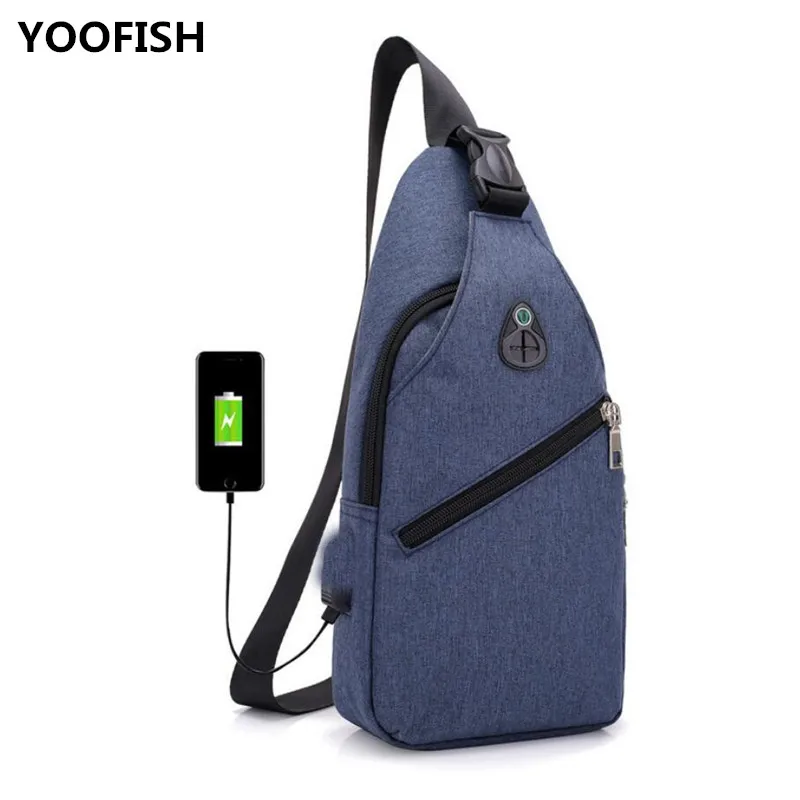 YOOFISH Fashion Multifunction Easy USB Charging Chest bag Shoulder Crossbody Bag Men's Burglar Zipper casual Chest Pack XZ-148.
YOOFISH Fashion Multifunction Easy USB Charging Chest bag Shoulder Crossbody Bag Men's Burglar Zipper casual Chest Pack XZ-148.