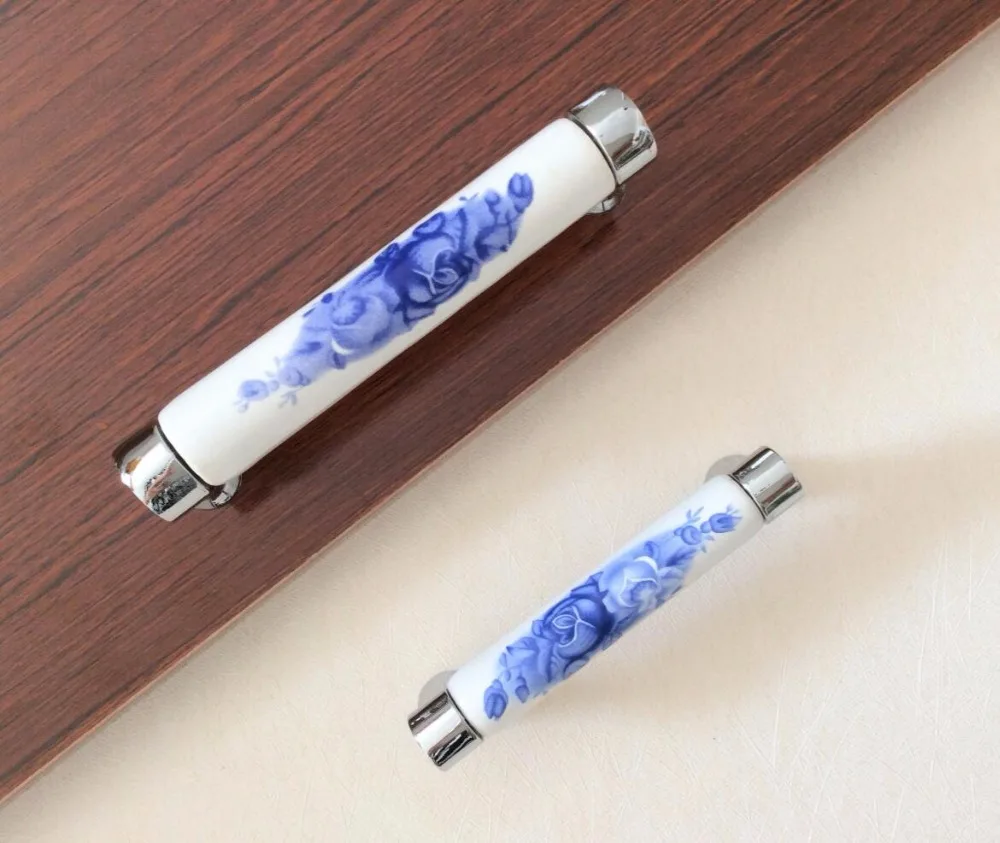 Blue Flower Dresser Pulls handles Ceramic Drawer Handles / Cabinet pulls Handle Knob Kitchen Cupboard Handle Hardware
Blue Flower Dresser Pulls handles Ceramic Drawer Handles / Cabinet pulls Handle Knob Kitchen Cupboard Handle Hardware