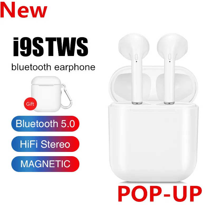 I9S TWS беспроводные наушники Bluetooth 5 0 бинауральные с поддержкой звонков зарядной