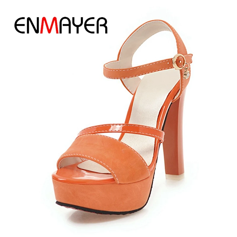ENMAYER New Arrival Lady fashion solid orange buckle strap high heels women platform sexy mature sandals Big size 34-43 ZYL224
ENMAYER New Arrival Lady fashion solid orange buckle strap high heels women platform sexy mature sandals Big size 34-43 ZYL224