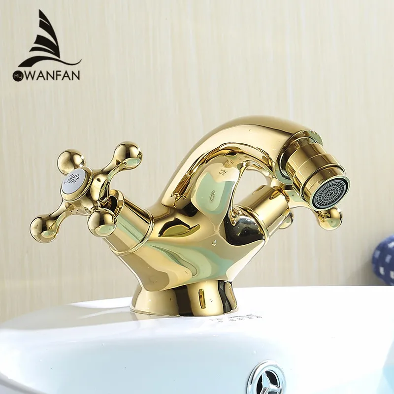 Bidet Faucets Europe Style Gold Bidet Faucet Bathroom Dual Handle Single Hole Bathroom Gold Mixer Taps Hot And Cold Tap WF-7313K
Bidet Faucets Europe Style Gold Bidet Faucet Bathroom Dual Handle Single Hole Bathroom Gold Mixer Taps Hot And Cold Tap WF-7313K