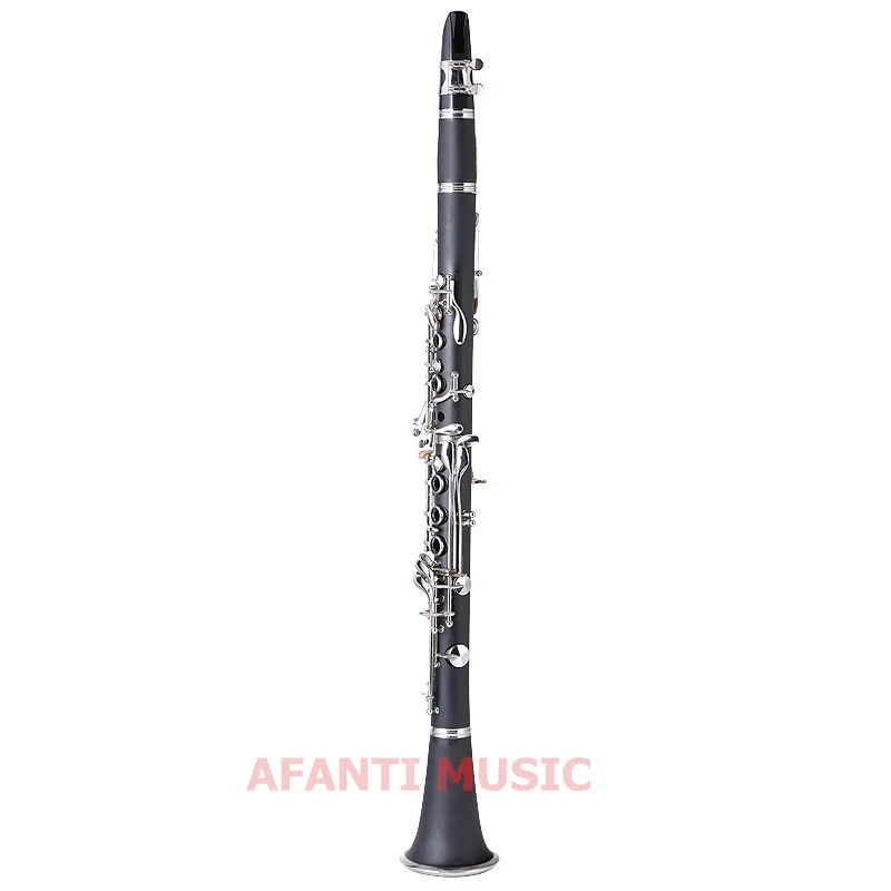 Музыкальный кларнет Afanti с пониженной настройкой B/синтетическое дерево/латунная
