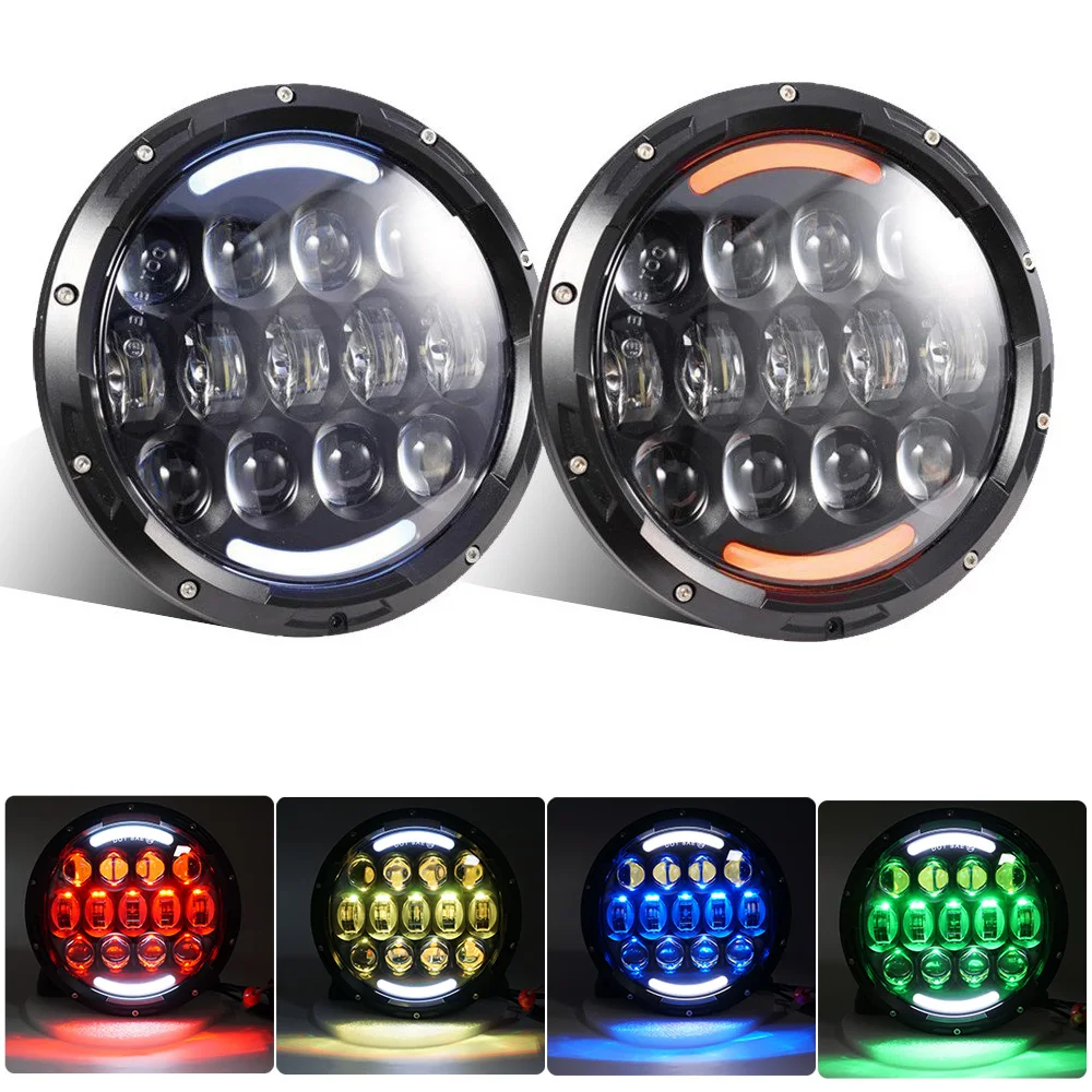 2 шт. 105 Вт 7 дюймов светодиодные фары RGB круглые фары 12V 24V Белый Янтарь DRL сигнал поворота для Land Rove 4X4 городской Niva Jeep Hummer
2 шт. 105 Вт 7 дюймов светодиодные фары RGB круглые фары 12V 24V Белый Янтарь DRL сигнал поворота для Land Rove 4X4 городской Niva Jeep Hummer
