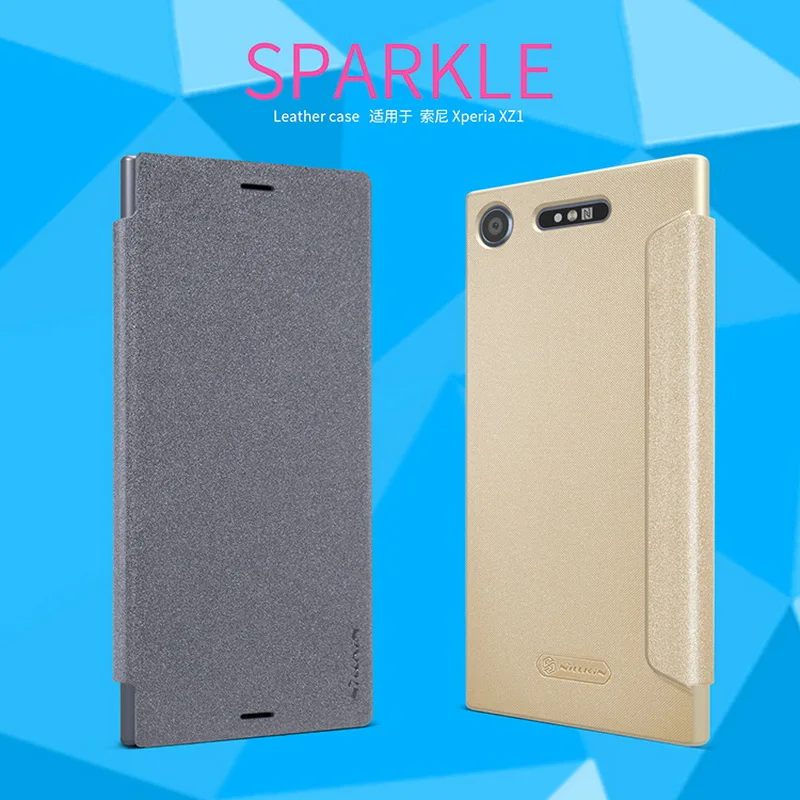Кожаный чехол NILLKIN для Sony Xperia XZ1 G8341 G8342 Модный деловой флип телефона Защитные