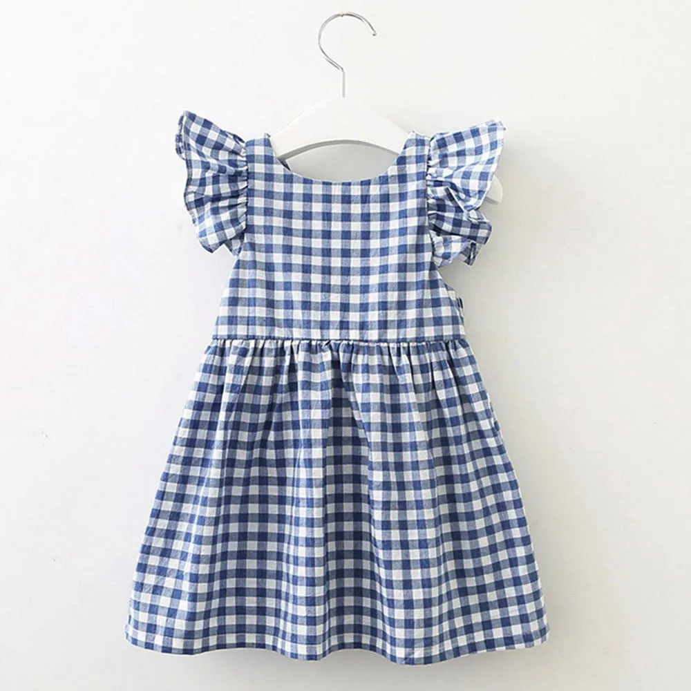 2019 fashion Striped plaid Children Infant Girls Plaid Print Bowknot Strap Backless Princess Dress Clothes
2019 fashion Striped plaid Children Infant Girls Plaid Print Bowknot Strap Backless Princess Dress Clothes