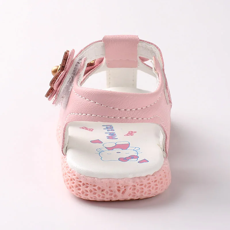 Детские сандалии для девочек обувь принцессы Летние кроссовки с цветочным