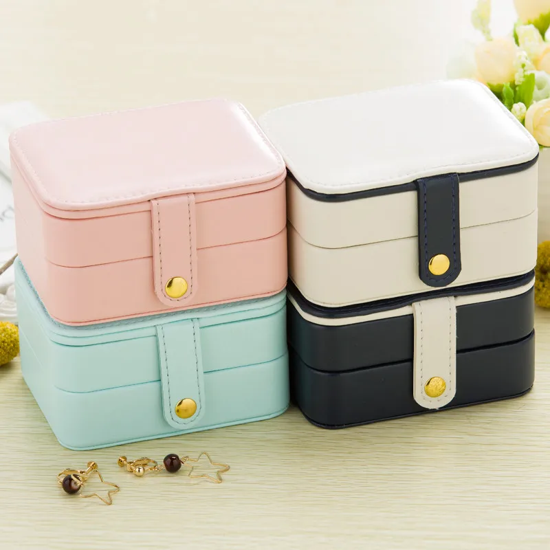 4 Color 3 Layer Multifunction Leather Jewelry Storage Box Portable Travel Earrings Ring Storage Rack With Mirror Storage Bag
4 Color 3 Layer Multifunction Leather Jewelry Storage Box Portable Travel Earrings Ring Storage Rack With Mirror Storage Bag