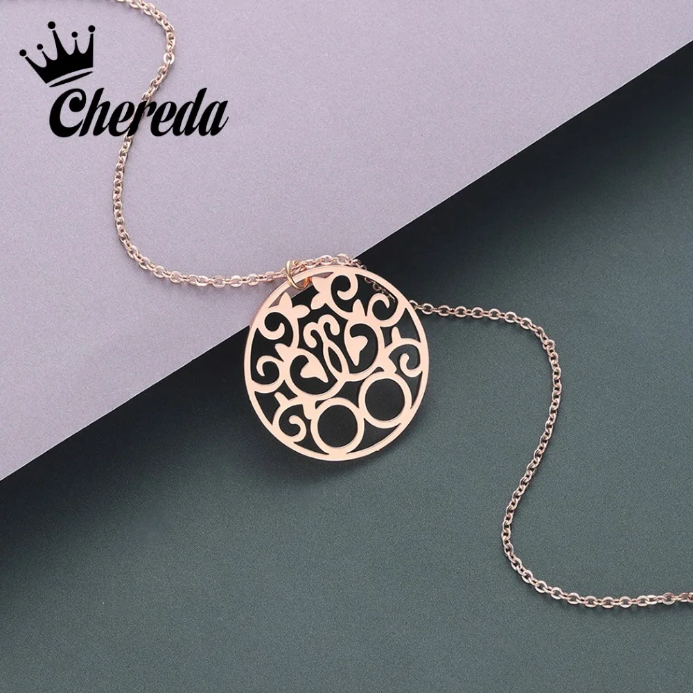 Chereda Minimalist Round Hollow Geometric Necklace for Women Simple Design Stainless Steel Chain Pendant Friend Jewelry
Chereda Minimalist Round Hollow Geometric Necklace for Women Simple Design Stainless Steel Chain Pendant Friend Jewelry
