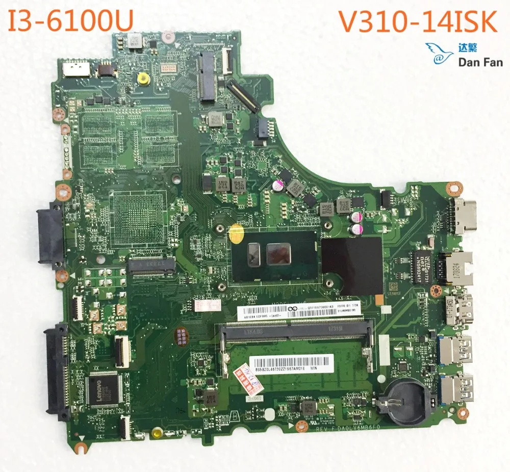 Материнская плата 5B20L46730 для ноутбука Lenovo V310-14ISK i3-6100 DA0LV6MB6F0, 100% протестированная
Материнская плата 5B20L46730 для ноутбука Lenovo V310-14ISK i3-6100 DA0LV6MB6F0, 100% протестированная