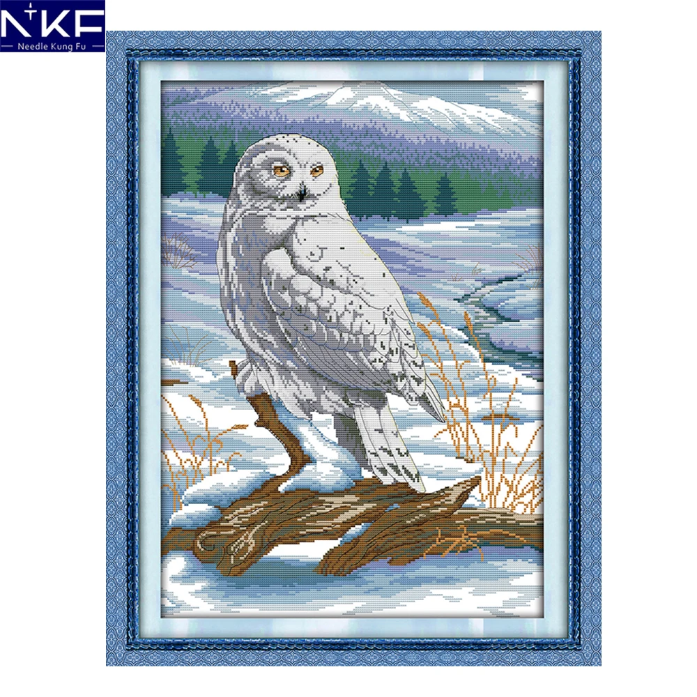 

Набор для вышивки крестиком NKF с изображением снежного орла, 11CT 14CT вышивка-Шитье сделай сам, Набор для вышивки крестиком в китайском стиле дл...