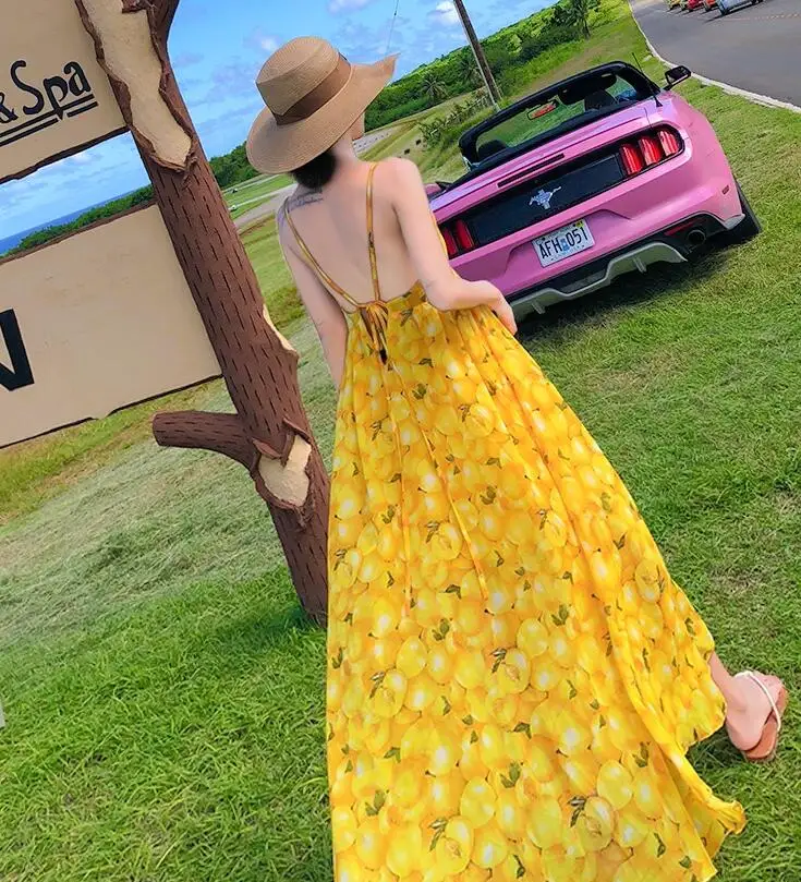 Women's summer flower print casual long chiffon dress lady's sexy backless sunscreen long beach vacation Bohemia dress TB355
Women's summer flower print casual long chiffon dress lady's sexy backless sunscreen long beach vacation Bohemia dress TB355