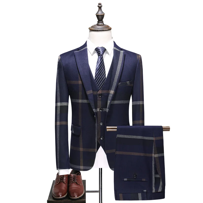 High-end Men Suit Three-piece Sets Slim Elegant Men's Business Banquet Wedding Dress Suits Size S M L XL 2XL 3XL 4XL 5XL
High-end Men Suit Three-piece Sets Slim Elegant Men's Business Banquet Wedding Dress Suits Size S M L XL 2XL 3XL 4XL 5XL