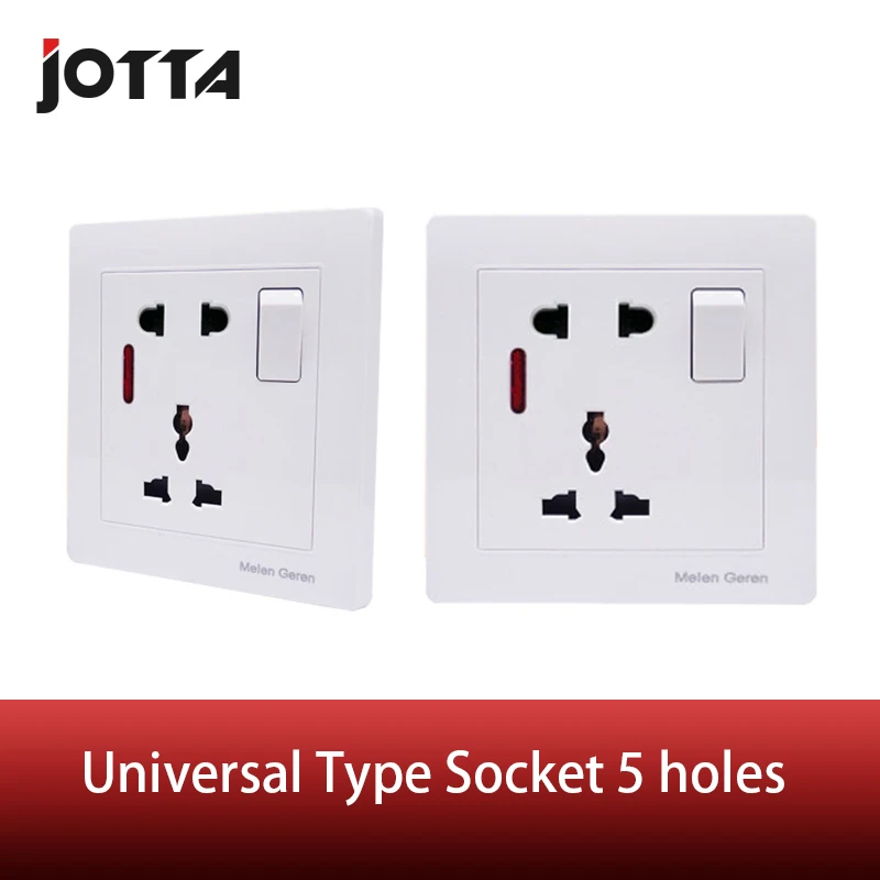 Universal standard wall socket with one button led type 13A 250V white universal Style wall switch
Universal standard wall socket with one button led type 13A 250V white universal Style wall switch