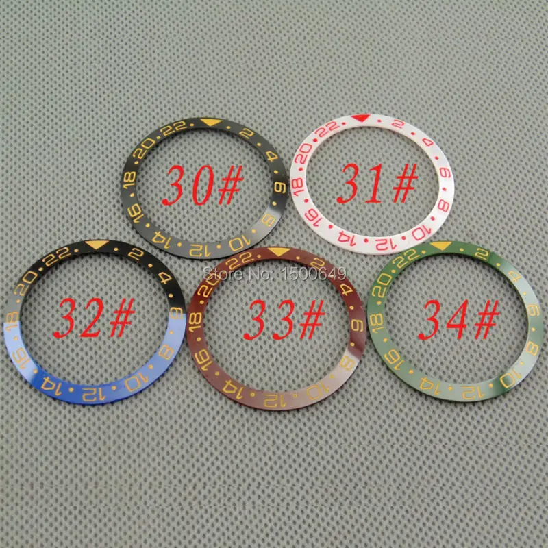 38mm Outside diameter green/black/gray/white ceramic bezel 2 4 6 8...22 number insert is suitable for mechanical mens watches
38mm Outside diameter green/black/gray/white ceramic bezel 2 4 6 8...22 number insert is suitable for mechanical mens watches
