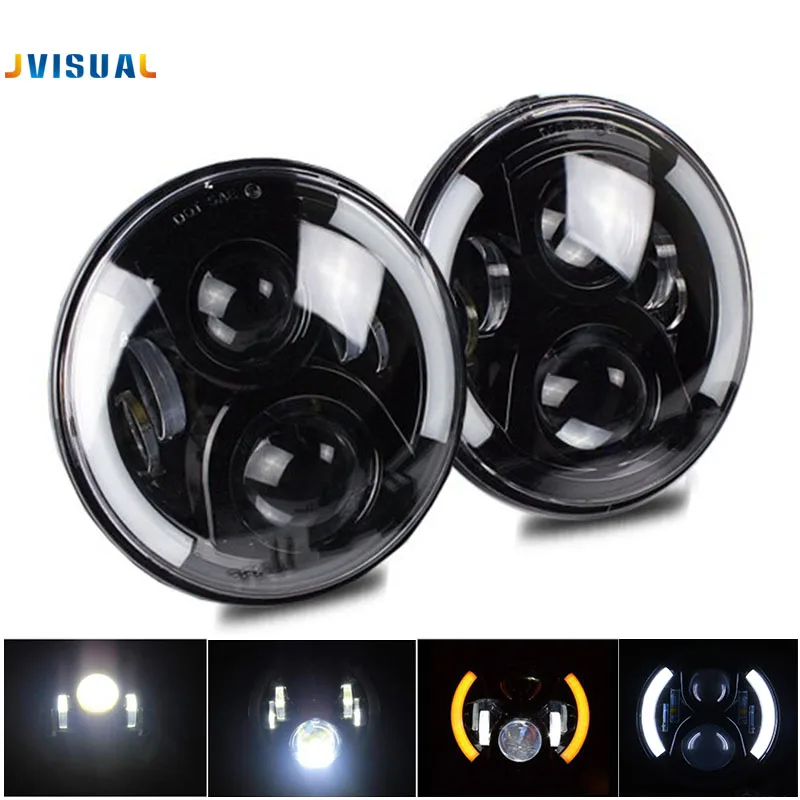 For suzuki samurai UAZ Hunter 7" LED Projector Headlight with halo headlamp For Jeep wrangler JK Hummer Lada 4x4 urban Niva
For suzuki samurai UAZ Hunter 7" LED Projector Headlight with halo headlamp For Jeep wrangler JK Hummer Lada 4x4 urban Niva