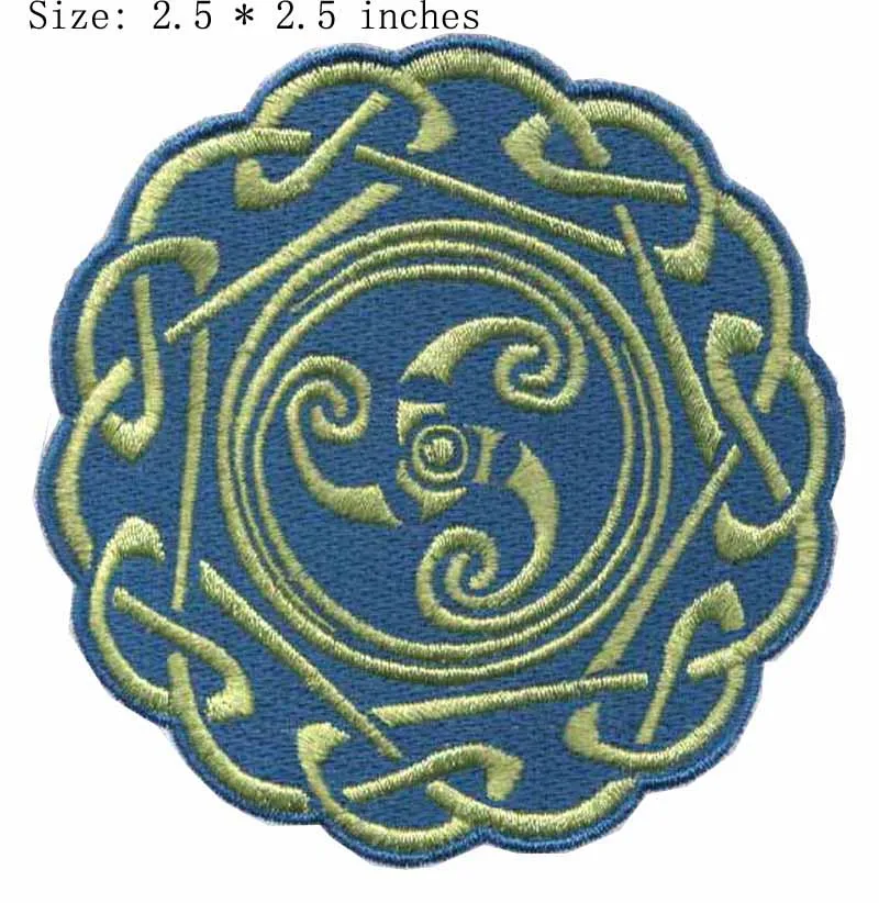The blue flower circle 2.5"wide embroidery patch for look at you/beautiful/gold color
The blue flower circle 2.5"wide embroidery patch for look at you/beautiful/gold color