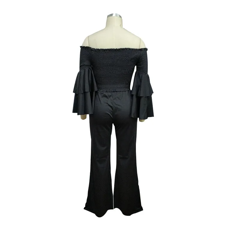 Autumn New Design Big Bat Women Long Sleeve With Flare Pants Casual Women Two Piece Set
Autumn New Design Big Bat Women Long Sleeve With Flare Pants Casual Women Two Piece Set