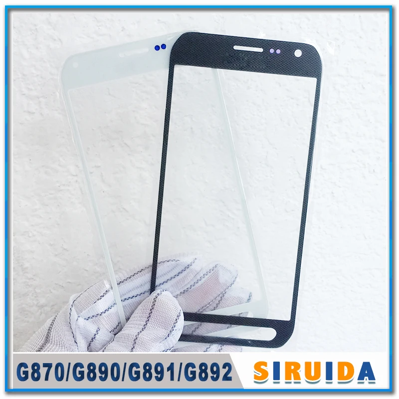 1 шт. ЖК экран передняя внешняя стеклянная линза Замена для Samsung Galaxy S5 S6 S7 S8 active G870