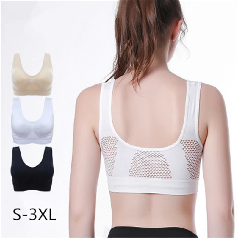 Padded Women Bra Soft Sleep Wear Lingerie S-3XL Plus Size Bra Hollow Breathable Wire Free Bralette Solid 3 Colors Female Bra
Padded Women Bra Soft Sleep Wear Lingerie S-3XL Plus Size Bra Hollow Breathable Wire Free Bralette Solid 3 Colors Female Bra