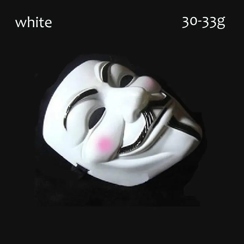 10 шт. 75% скидка Хэллоуин V маска тема Guy Fawkes маски на все лицо террор Вендетта около