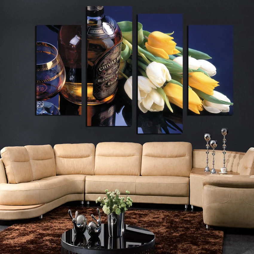 Unframed art print Picture wall art home decorative Tulips painting 4 piece canvas art free shipping F1757
Unframed art print Picture wall art home decorative Tulips painting 4 piece canvas art free shipping F1757