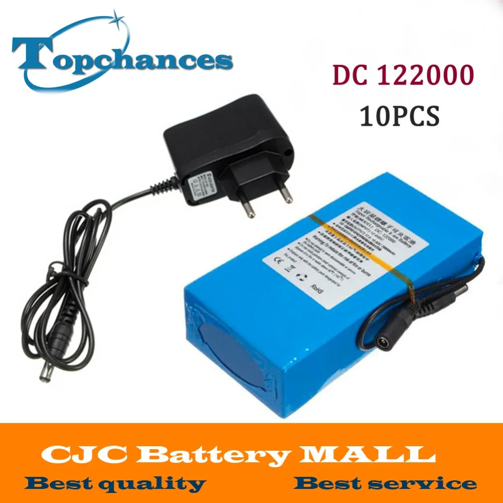 10PCS High Quality DC 12V 20000MAH DC 122000 Powerful Rechargeable Backup Li-ion Battery For CCTV Camera Wireless Transmitter
10PCS High Quality DC 12V 20000MAH DC 122000 Powerful Rechargeable Backup Li-ion Battery For CCTV Camera Wireless Transmitter
