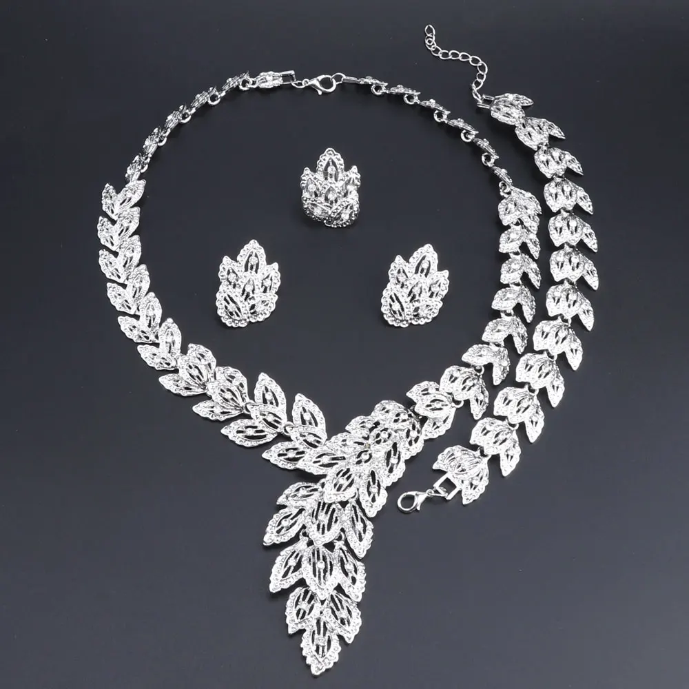 OEOEOS Nigerian Wedding Necklace Set For Women African Dubai Silver Color Indian Wedding Jewelry Sets Brides Jewellery
OEOEOS Nigerian Wedding Necklace Set For Women African Dubai Silver Color Indian Wedding Jewelry Sets Brides Jewellery