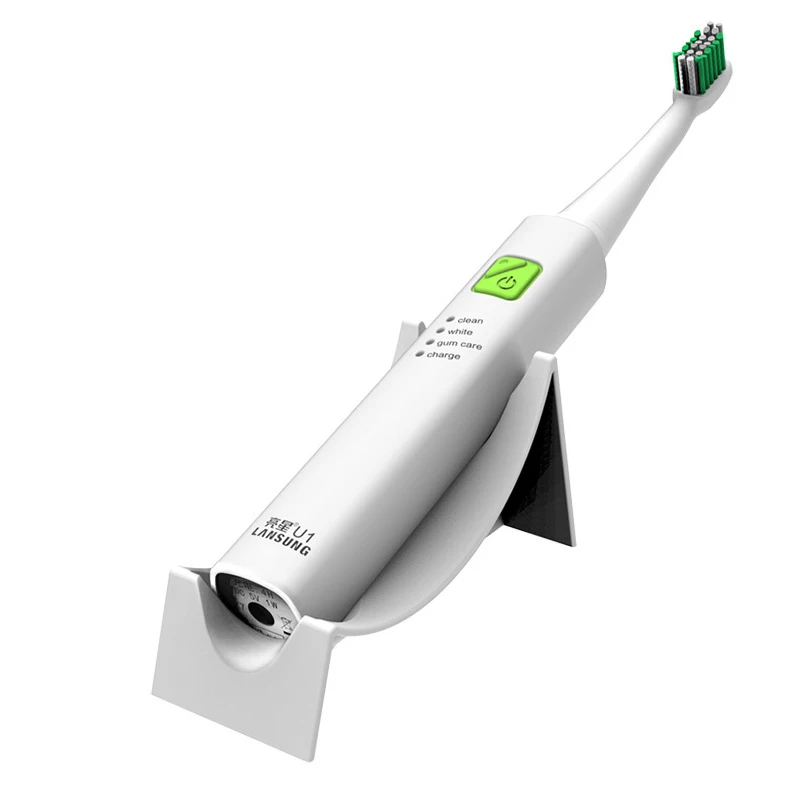 Ультразвуковая электрическая зубная щетка LANSUNG, перезаряжаемая USB зубная щетка с 4 сменными головками и 1 держателем для зубной щетки
Ультразвуковая электрическая зубная щетка LANSUNG, перезаряжаемая USB зубная щетка с 4 сменными головками и 1 держателем для зубной щетки