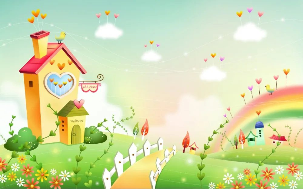 7x5ft Welcome Fairy Garden Bird House Rainbow Sky Custom Washable Wrinkle Free Photo Studio Background Backdrop Polyester Fabric
7x5ft Welcome Fairy Garden Bird House Rainbow Sky Custom Washable Wrinkle Free Photo Studio Background Backdrop Polyester Fabric