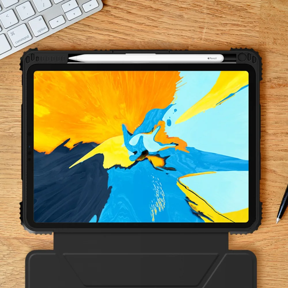 for Apple iPad Pro 11 Case Nillkin All Around Bumper Flip Leather Case with Apple Pencil Holder for iPad Pro 11 2018 Back Cover
for Apple iPad Pro 11 Case Nillkin All Around Bumper Flip Leather Case with Apple Pencil Holder for iPad Pro 11 2018 Back Cover