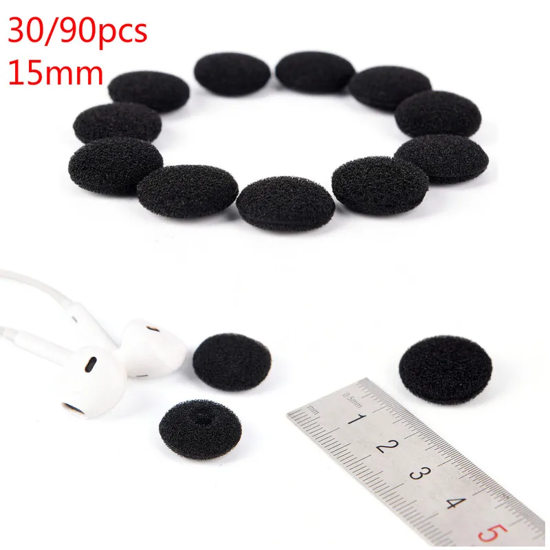 

30/90pcs Soft Foam Earbud Headphone Earpads Replacement Sponge Covers Headset Earphone For MP3 MP4 Ear Pads