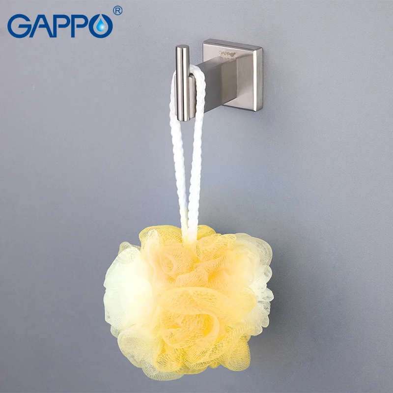 

GAPPO Mounted Wall Hook Robe Hooks Stainless Steel Coat Clothes Hooks Towel Hanger Bathroom Accessories Towel Holders Bath