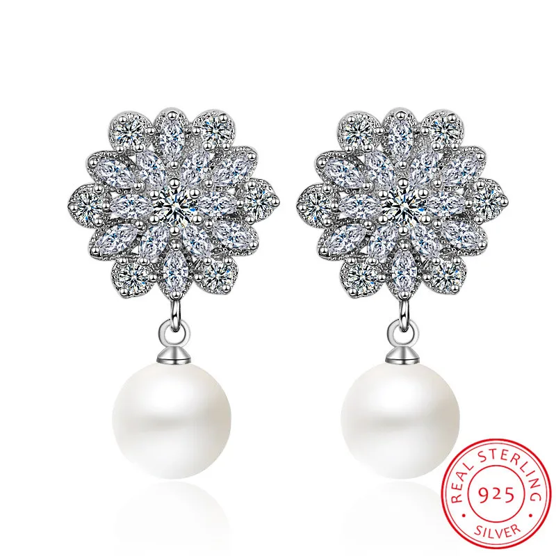 Personality Cute 925 Shinny Sterling Silver Snowflake Stud Earrings For Women With Pearl Cz Fine Jewelry Xmas/birthday Gift
Personality Cute 925 Shinny Sterling Silver Snowflake Stud Earrings For Women With Pearl Cz Fine Jewelry Xmas/birthday Gift