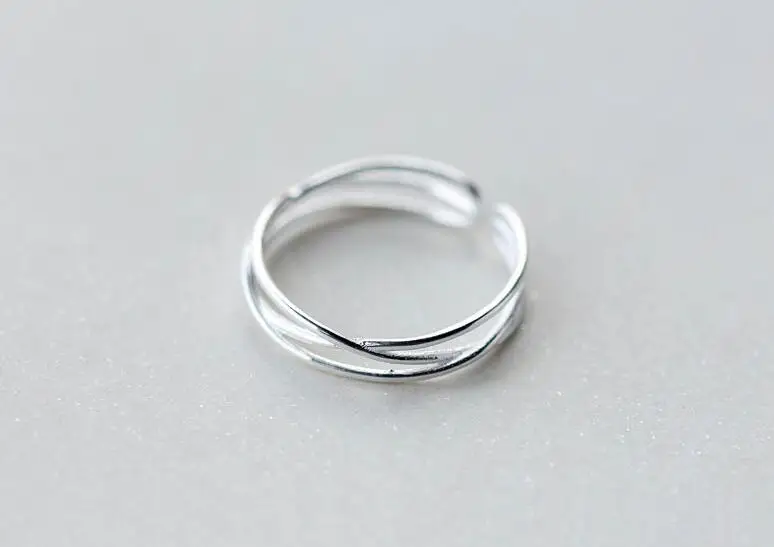 Width 5mm 1pc 100% Authentic REAL.925 Sterling Silver Fine Jewelry Triple Hollow Open Crossed Geometric Ring GTLJ1417
Width 5mm 1pc 100% Authentic REAL.925 Sterling Silver Fine Jewelry Triple Hollow Open Crossed Geometric Ring GTLJ1417