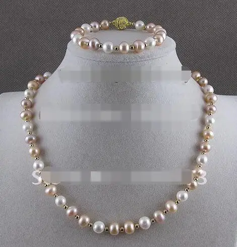 Selling Jewelry>>Amazing!pearl jewelry set AA 8-9MM White pink purple color Genuine Freshwater pearl woman's jewelry
Selling Jewelry>>Amazing!pearl jewelry set AA 8-9MM White pink purple color Genuine Freshwater pearl woman's jewelry